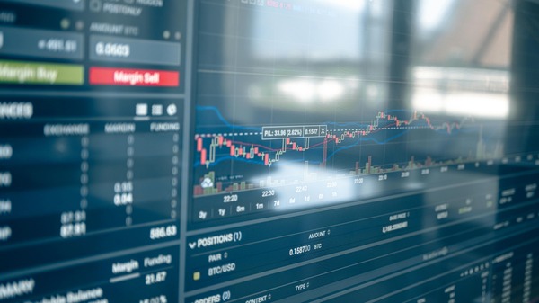 Cryptocurrency trading background