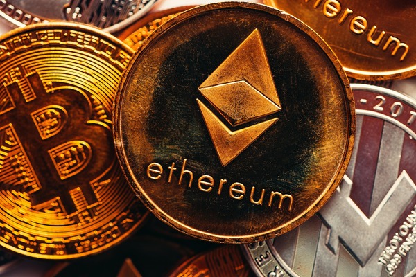 Bitcoin coins representing the BTC side of a BTC to XMR exchange