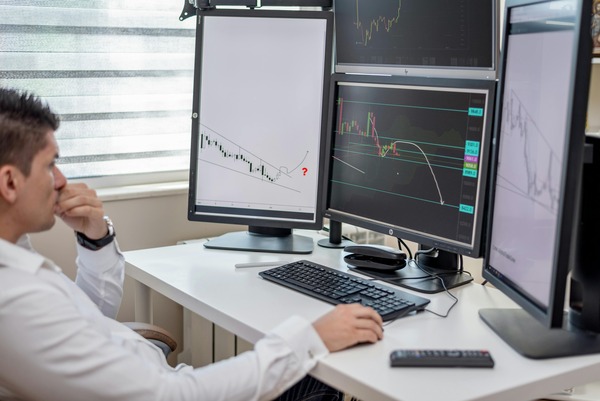 Cryptocurrency trading chart illustrating fixed and floating rate behavior